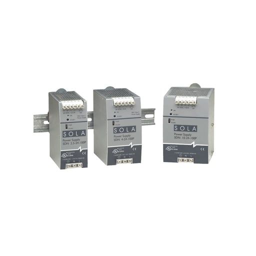 Appleton Electric - Sola Hevi-Duty SDN5-24-100P DIN Rail Power Supply. Output: 24Vdc, 5A (120W)