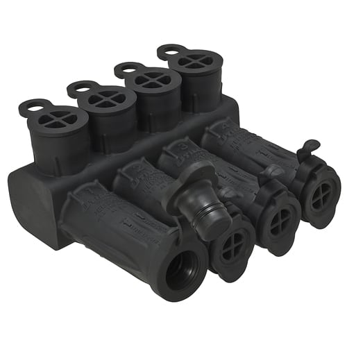Ilsco - Ilsco PED4-350SS-DB SafetySub Insulated Multi-Tap Connector, Dual Rated, Direct Burial, Conductor Range 350-12, 4 Ports, UL, CSA