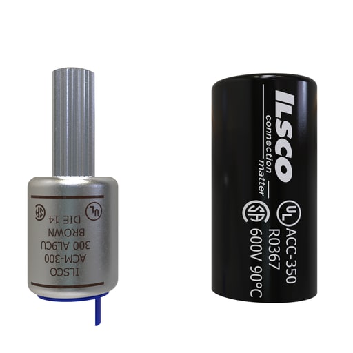 Ilsco - Ilsco ACM-300 Aluminum Compression Pigtail Adaptor, Conductor Size 300, Tin Plated, UL, CSA