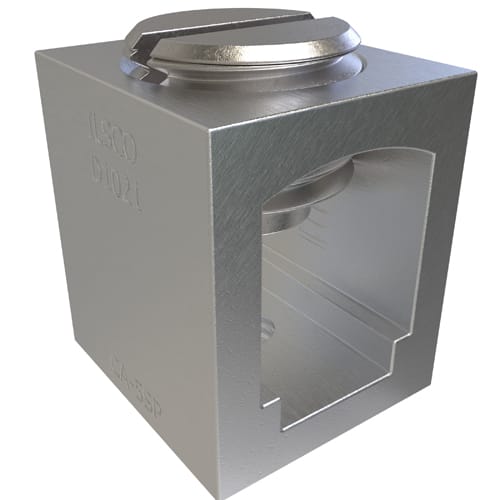 Ilsco - Ilsco CA5SP Aluminum Box-Type Mechanical Lug, Conductor Range 1/0-14 CU, 1/0-12 AL, 1 Hole, Square Boss, Tin Plated