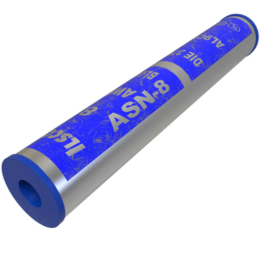Ilsco - Ilsco ASN-8 SureCrimp® Aluminum Compression Sleeve, Conductor Size 8, Tin Plated, UL, CSA