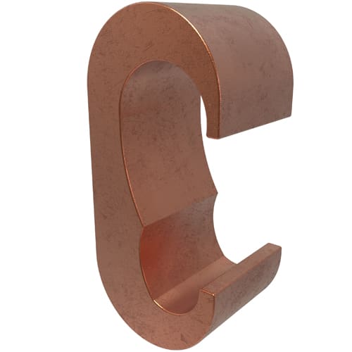Ilsco - Ilsco ELT-5 Permaground Copper Grounding E Crimp, Main Conductor Range 250-3/0, Main Rebar Size #4, Tap Range 2/0-6 Sol, Tap Rebar Size #3, UL, CSA