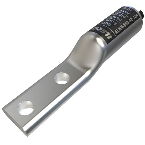 Ilsco - ILSCO ALNN-600-12-134 9/16 Inch Hole Diameter 1-3/4 Inch Hole Spacing 600 MCM UL CSA Narrow Aluminum Compression Lug
