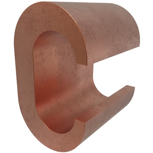 Ilsco - Ilsco ULT-12-Z Permaground Copper Grounding C Crimp, Main Conductor Range 4/0-3/0 Sol, Tap Range 4/0-3/0 Sol, UL, CSA
