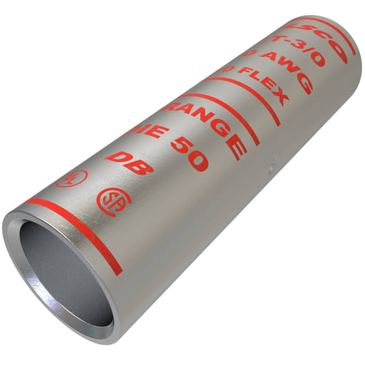 Ilsco - Ilsco CT-3/0 SureCrimp® Copper Compression Sleeve, Conductor Size 3/0, Tin Plated, UL, CSA