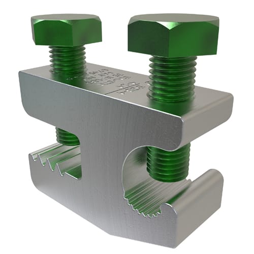 Ilsco - Ilsco SGB-4 Aluminum Lay-in Ground Lug, Dual Rated, Conductor Range 4-14, Tin Plated, UL, CSA
