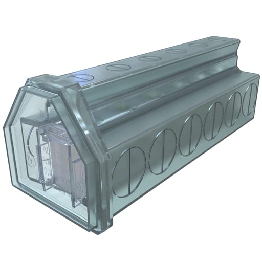 Ilsco - Ilsco PCT-6-600 Cleartap Insulated Aluminum Multi-Tap Connector, Dual Rated, Conductor Range 600-2, 6 Ports, Tin Plated, UL, CSA