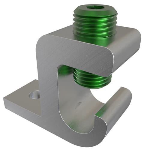 Ilsco - Ilsco GBL-250 Aluminum Lay-in Ground Lug, Dual Rated, Conductor Range 250-6, Tin Plated