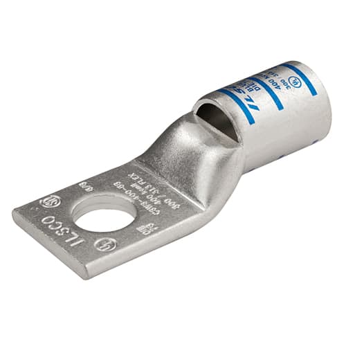 Ilsco - Ilsco CSWS-400-58 SureCrimp® Copper Compression Lug, Conductor Size 400, 1 Hole, 5/8in Bolt Size, Standard Barrel, Sight Window, Tin Plated, UL, CSA