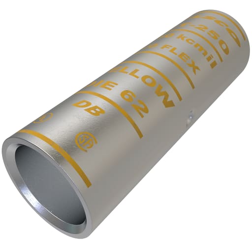 Ilsco - Ilsco CT-250 SureCrimp® Copper Compression Sleeve, Conductor Size 250, Tin Plated, UL, CSA