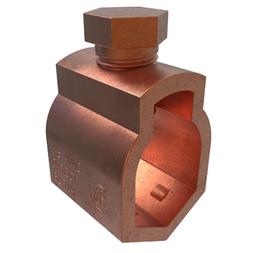 Ilsco - Ilsco GRC-58 Permaground Bronze Ground Rod Clamp, Ground Rod Size 5/8in, UL, CSA