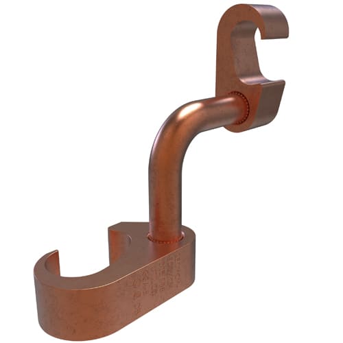 Ilsco - Ilsco GGA-5 Permaground Copper Grounding Grid, Main Conductor Range 500-250, Tap Range 250-2, Ground Rod Sizes 5/8 to 3/4in, Rebar Sizes #5-#6, UL, CSA