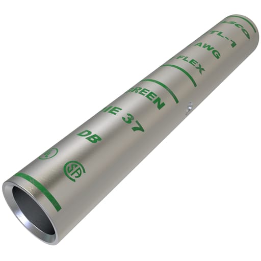 Ilsco - Ilsco CTL-1 SureCrimp® Copper Compression Sleeve, Conductor Size 1, Long Barrel, Tin Plated, UL, CSA