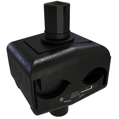 Ilsco - Ilsco IPC-750-500 KUP-L-Tap Insulation Piercing Copper Connector, Dual Rated, Main Conductor Range 750-500, Tap Range 500-350,Tin Plated, UL, CSA