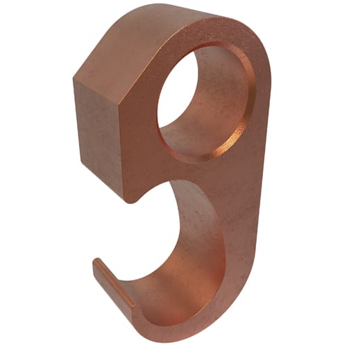 Ilsco - ILSCO GGC-8 250 to 500 kcmil Run 350 to 500 kcmil Tap 5/8 to 3/4 Inch Rod Copper Alloy Grounding Grid Tap Connector