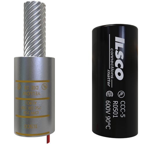 Ilsco - Ilsco CPM-750 Copper Compression Pigtail Adaptor, Conductor Size 750, Tin Plated, UL, CSA