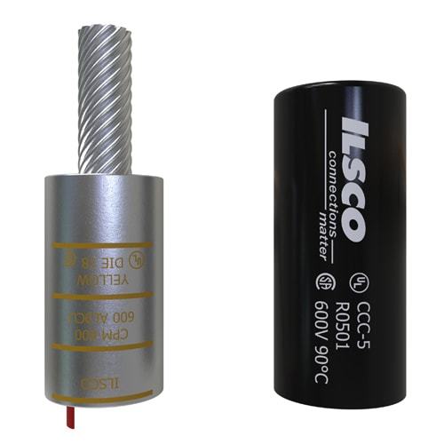 Ilsco - Ilsco CPM-600 Copper Compression Pigtail Adaptor, Conductor Size 600, Tin Plated, UL, CSA