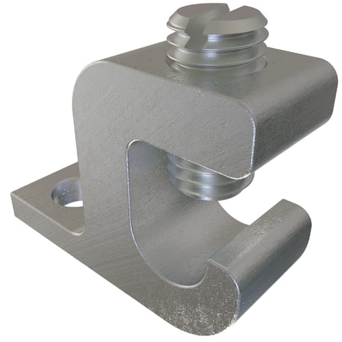Ilsco - Ilsco GBL-4 Aluminum Lay-in Ground Lug, Dual Rated, Conductor Range 4-14, Tin Plated, UL