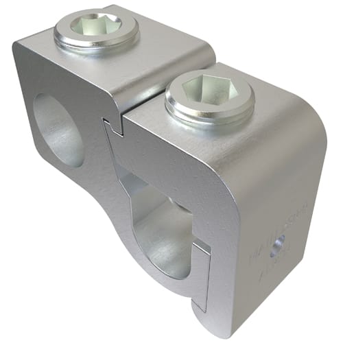 Ilsco - Ilsco GTA-250-250 Aluminum Parallel Tap Connector, Dual Rated, Main Conductor Range 250-1/0, Tap Range 250-6, Tin Plated, UL, CSA