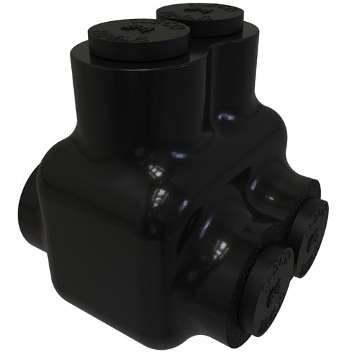 Ilsco - Ilsco PBTD-2-4 Nimbus Insulated Aluminum Multi-Tap Connector, Conductor Range 4-14, 2 Ports, Dual Sided Entry, Tin Plated, UL, CSA