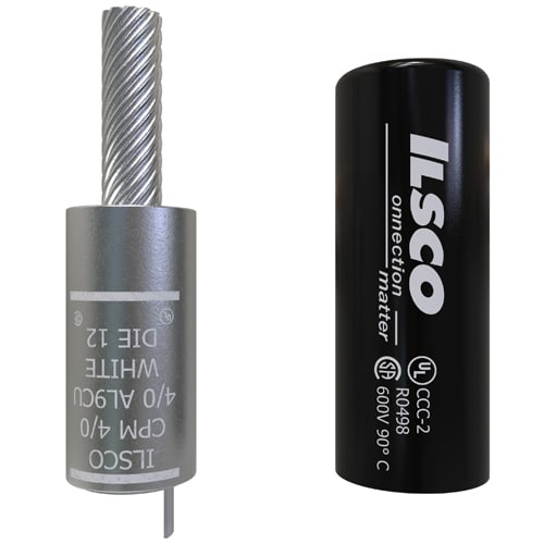 Ilsco - Ilsco CPM-4/0 Copper Compression Pigtail Adaptor, Conductor Size 4/0, Tin Plated, UL, CSA