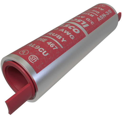 Ilsco - Ilsco ASN-3/0 SureCrimp® Aluminum Compression Sleeve, Conductor Size 3/0, Tin Plated, UL, CSA