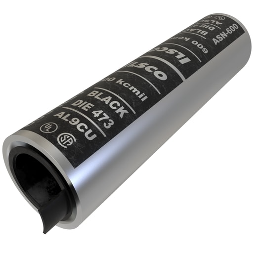 Ilsco - Ilsco ASN-600 SureCrimp® Aluminum Compression Sleeve, Conductor Size 600, Tin Plated, UL, CSA