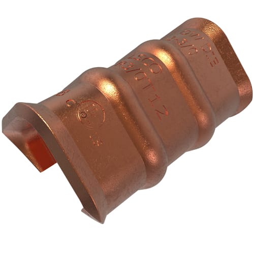 Ilsco - Ilsco TWCTR3/0T12 Permaground Copper Thin Wall C-Tap, Main Conductor Range 3/0-1/0, Tap Range 1/0-12, Yellow Color Code, UL