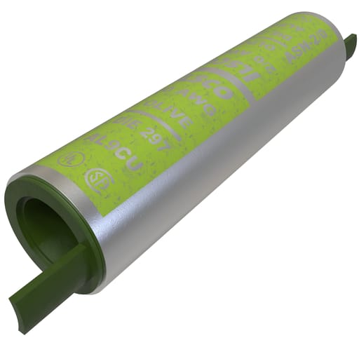 Ilsco - Ilsco ASN-2/0 SureCrimp® Aluminum Compression Sleeve, Conductor Size 2/0, Tin Plated, UL, CSA