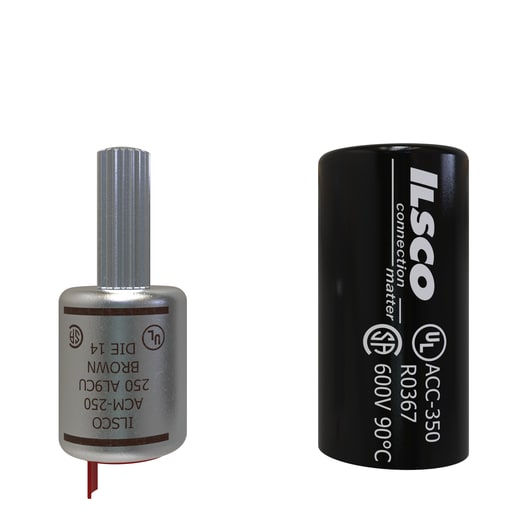Ilsco - Ilsco ACM-250 Aluminum Compression Pigtail Adaptor, Conductor Size 250, Tin Plated, UL, CSA