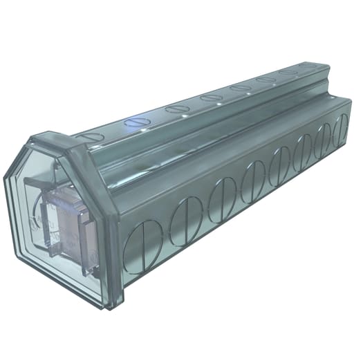 Ilsco - Ilsco PCT-8-350 Cleartap Insulated Aluminum Multi-Tap Connector, Dual Rated, Conductor Range 350-6, 8 Ports, Tin Plated, UL, CSA