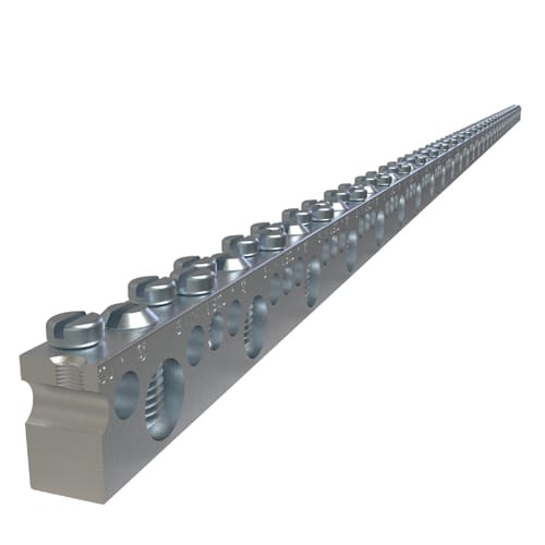 Ilsco - Ilsco NBAE-3192-0 Aluminum Neutral Bar, Dual Rated, Large Conductor Range 1/0-14, Small Range 6-14, 31 Large Ports, 92 Small Ports, UL, CSA
