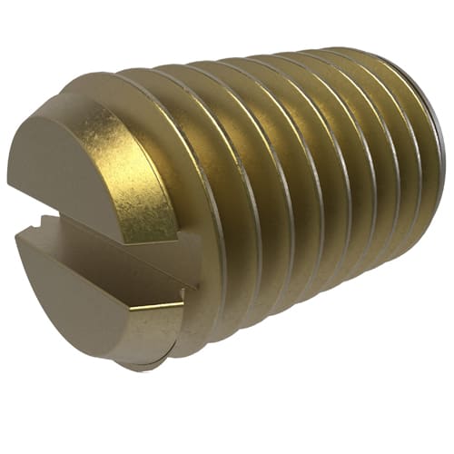 Ilsco - Ilsco E-153 Steel Screw, 1/4-28 x 7/16in, Zinc Plated