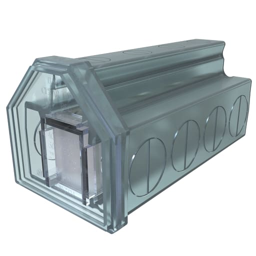 Ilsco - Ilsco PCT-4-800 Cleartap Insulated Aluminum Multi-Tap Connector, Dual Rated, Conductor Range 850-250, 4 Ports, Tin Plated, UL, CSA