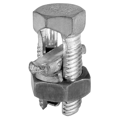 Ilsco - Ilsco SK-3 Copper Split Bolt, Dual Rated, Conductor Range for Equal Main & Tap 4-8 Sol AL, 2 Sol - 8 Sol CU, Tin Plated, UL, CSA