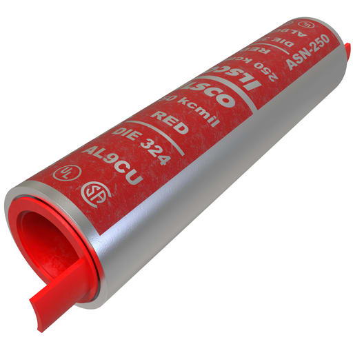 Ilsco - Ilsco ASN-250 SureCrimp® Aluminum Compression Sleeve, Conductor Size 250, Tin Plated, UL, CSA