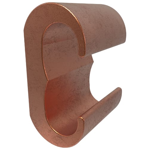 Ilsco - Ilsco ELT-1 Permaground Copper Grounding E Crimp, Main Conductor Range 2-6 Sol, Tap Range 2-6 Sol, UL, CSA