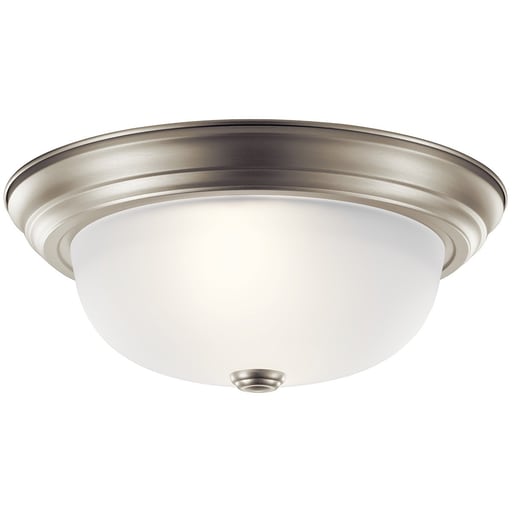 Kichler Lighting - Kichler 8112NI 13.25" 2 Light Flush Mount Brushed Nickel