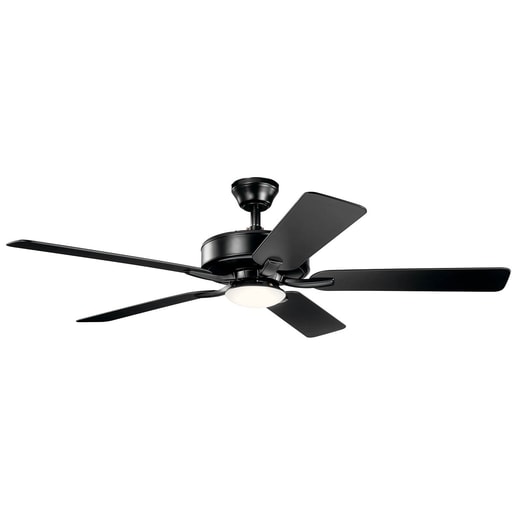 Kichler Lighting - Kichler 330019SBK 52" Basics Pro Designer LED Fan Satin Black