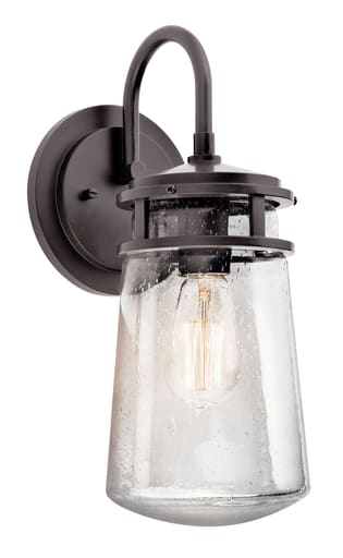 Kichler Lighting - Kichler 49445AZ Lyndon™ 15" 1 Light Wall Light Clear Seeded Glass Architectural Bronze