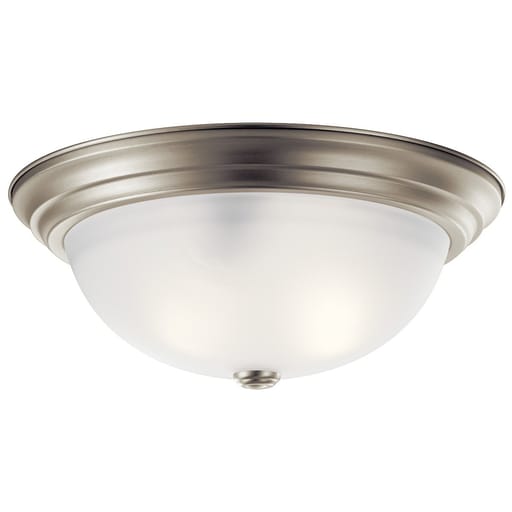 Kichler Lighting - Kichler 8116NI 15.25" 3 Light Flush Mount Brushed Nickel