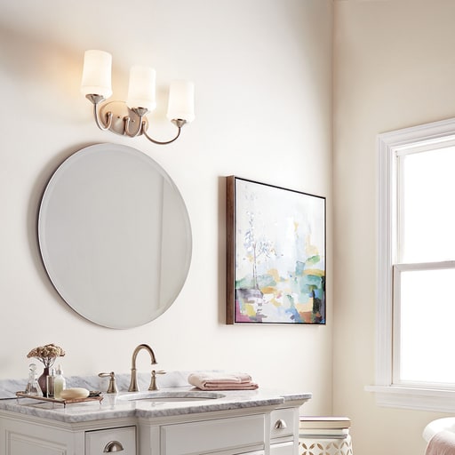 Kichler Lighting - Kichler 45570NI Aubrey™ 3 Light Vanity Light Brushed Nickel