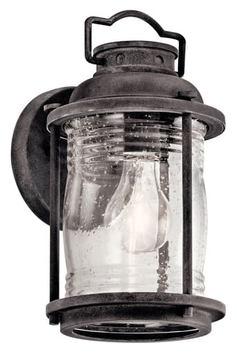 Kichler Lighting - Kichler 49569WZC Ashland™ Bay 11" 1 Light Wall Light Weathered Zinc