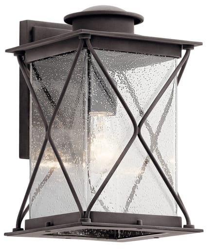 Kichler Lighting - Kichler 49744WZC Argyle 12.75" 1 Light Wall Light Weathered Zinc