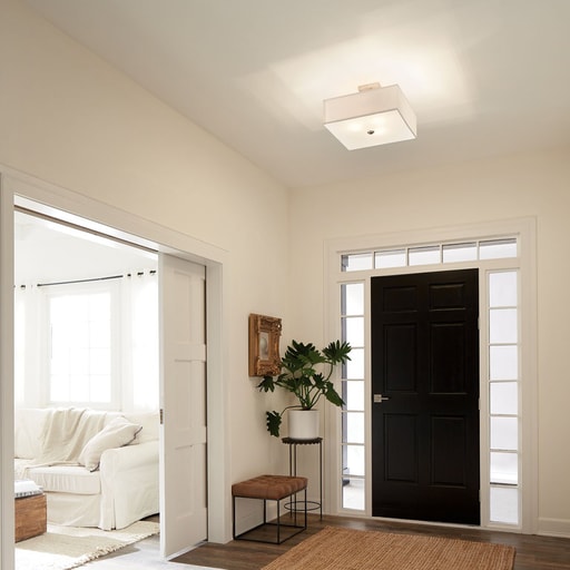 Kichler Lighting - Kichler 43693NI Shailene™ 3 Light Square Semi Flush Brushed Nickel