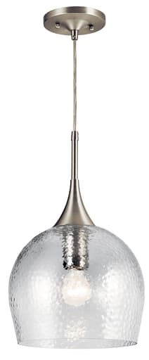 Kichler Lighting - Kichler 43537NI Sloane 1 Light Pendant Brushed Nickel