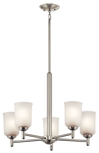 Kichler Lighting - Kichler 43671NI Shailene™ 5 Light Chandelier Brushed Nickel