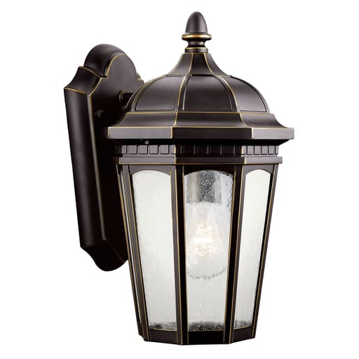 Kichler Lighting - Kichler 9032RZ Courtyard™ 11" 1 Light Wall Rubbed Bronze™