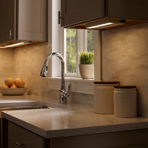Kichler Lighting - Kichler 6UCSK22WHT 6U 22" 2700K/3000K LED Cabinet Light Textured White