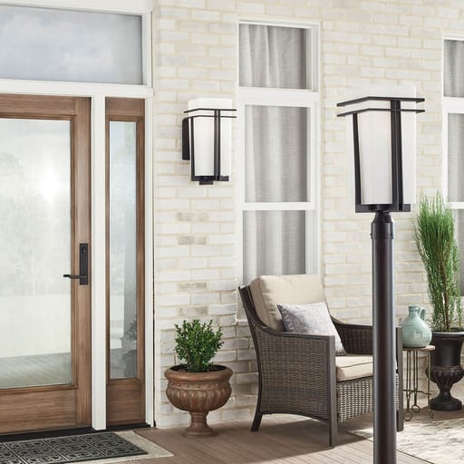 Kichler Lighting - Kichler 49207BK Tremillo™ 1 Light Post Mount Black